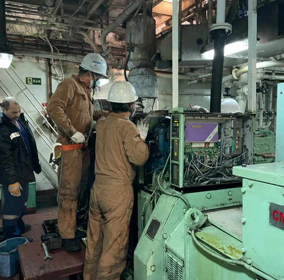 Onboard machinery repair